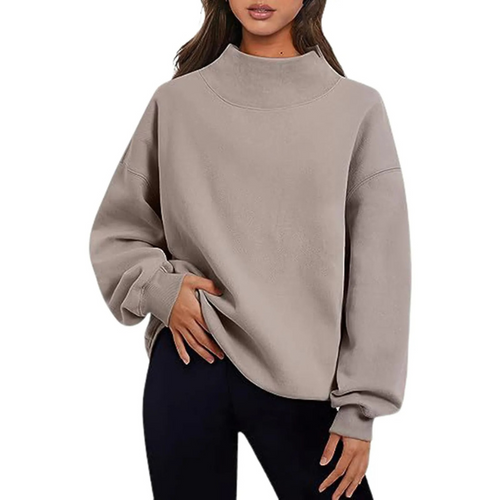 Sweatshirt Locker Sitzender Damenpullover