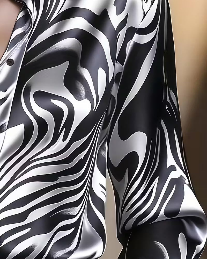Elegantes Bedrucktes Hemd