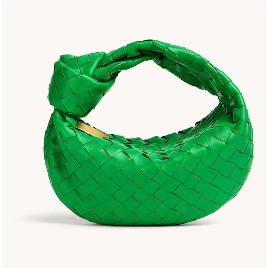 Shopnory | Frauen Handtasche mit Geknotetem Griff Geflochten