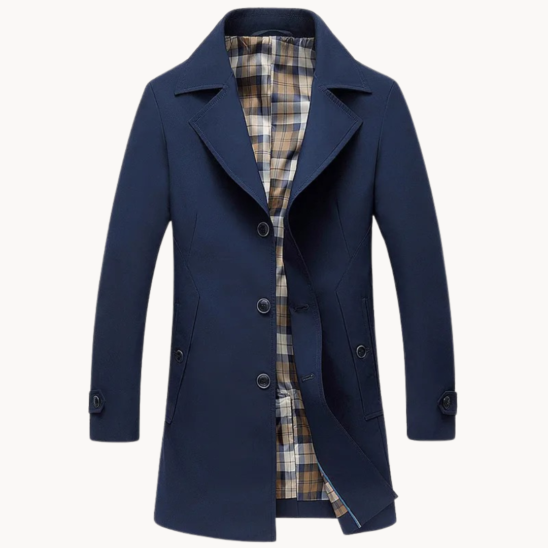 Strapazierfähiger Winddichter Herren-Trenchcoat mit Design