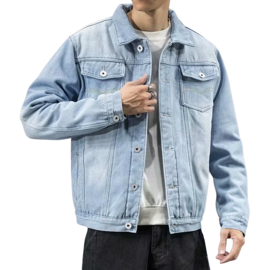 Stilvolle Winter-Jeansjacke für Männer