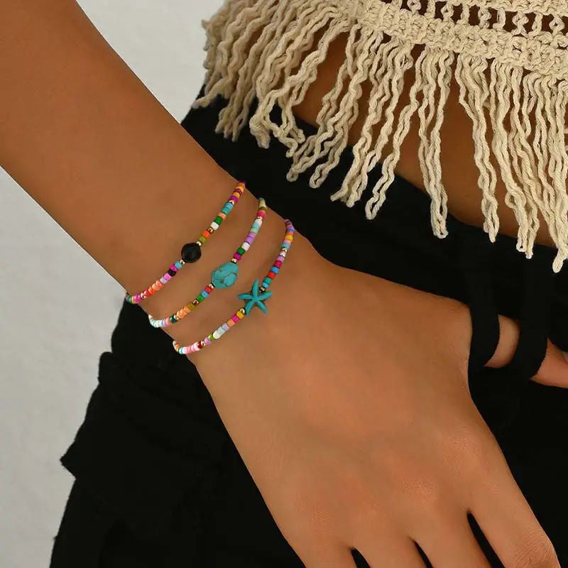 Böhmisches Buntes Perlenarmband | Shop Nory