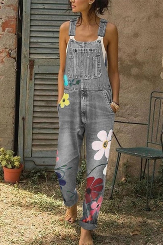 ShopNory | Ärmelloser Denim-Overall