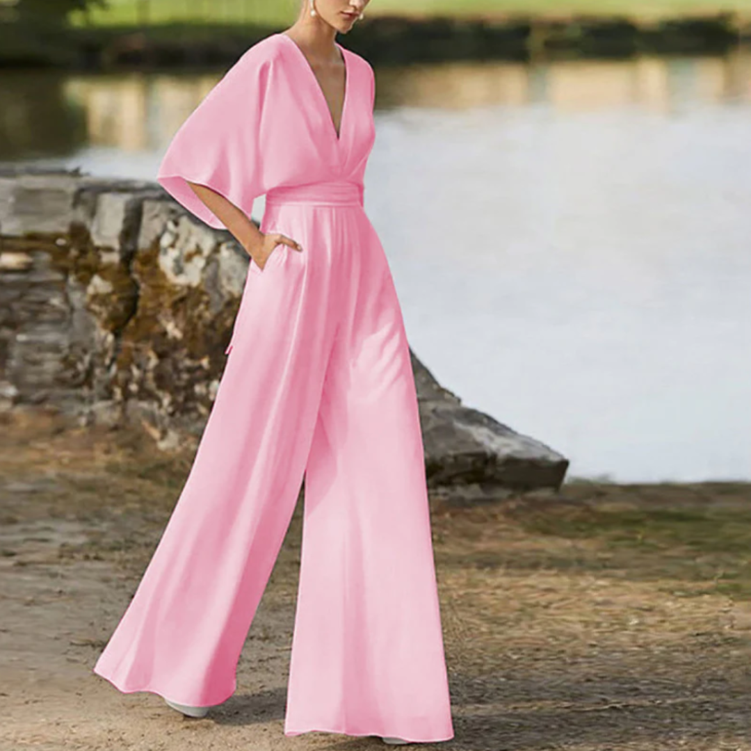 Stilvoller Damen-Jumpsuit mit Halben Ärmeln