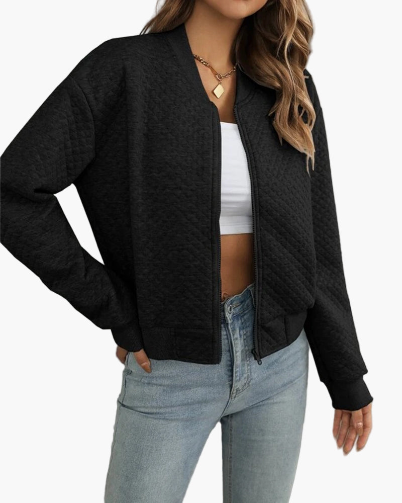 Bomberjacke Stepp-Design Modern Freizeit Übergangsjacke