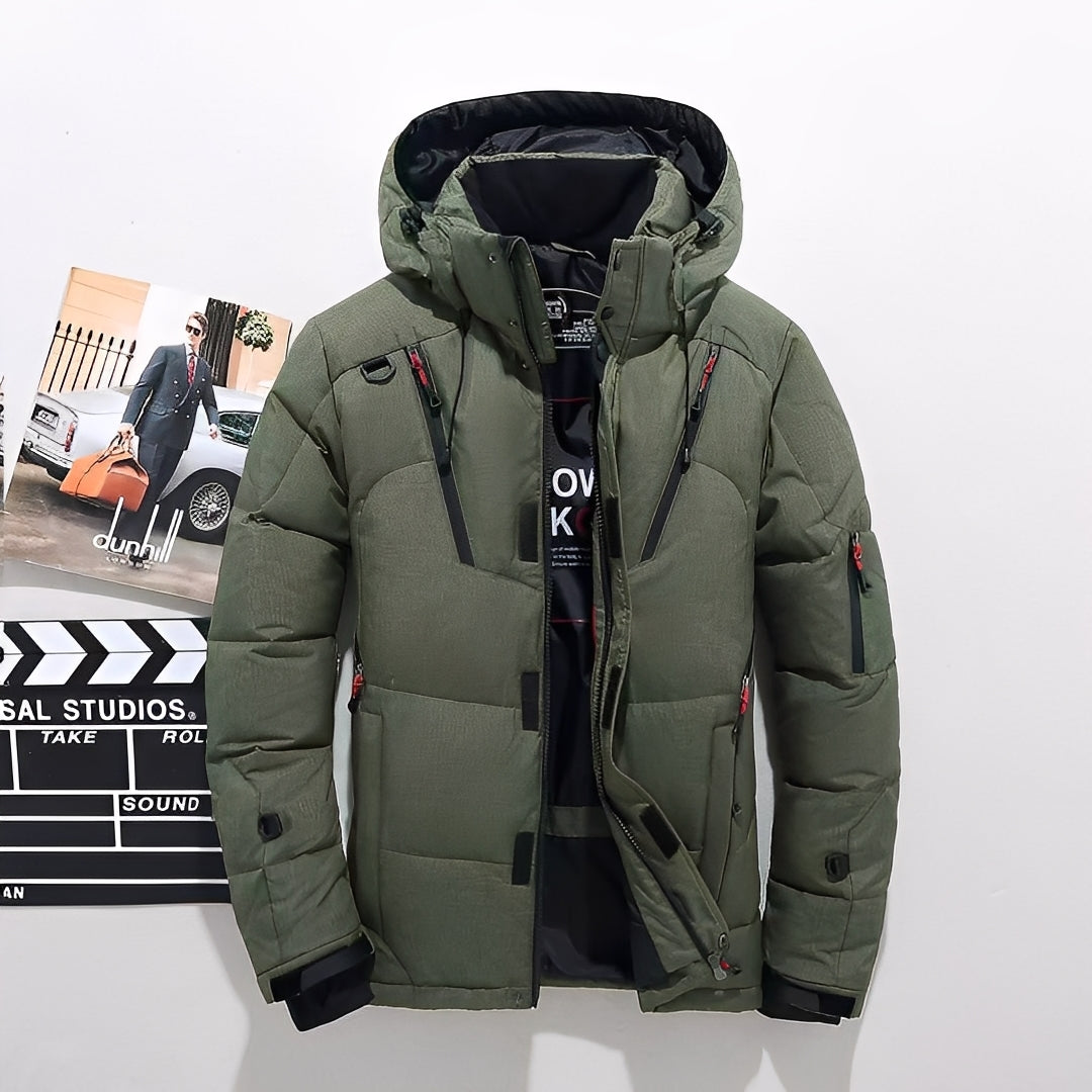 Moderne, Dicke Winterjacke für Männer