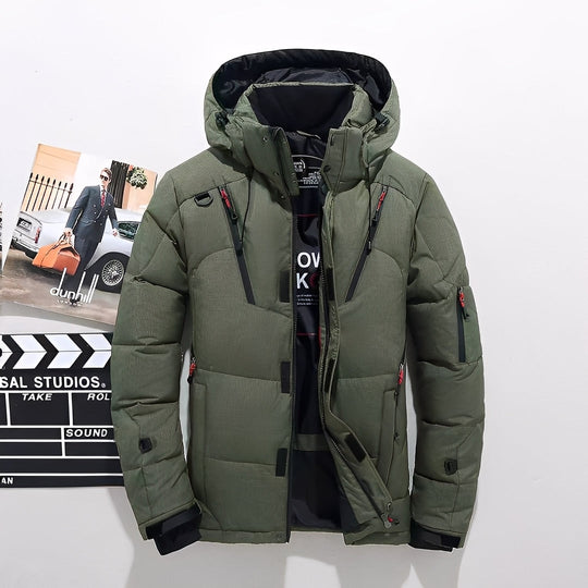 Moderne, Dicke Winterjacke für Männer