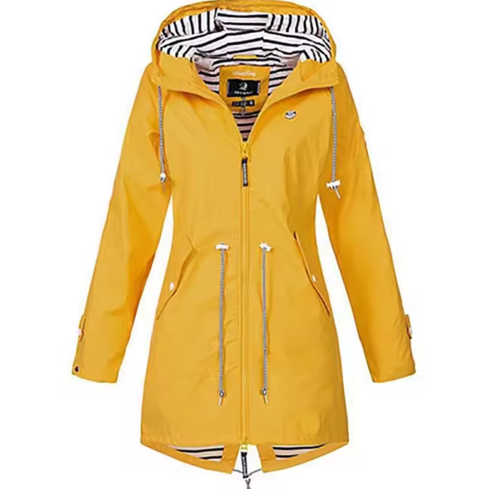 Wasserdichte Jacke mit Kapuze