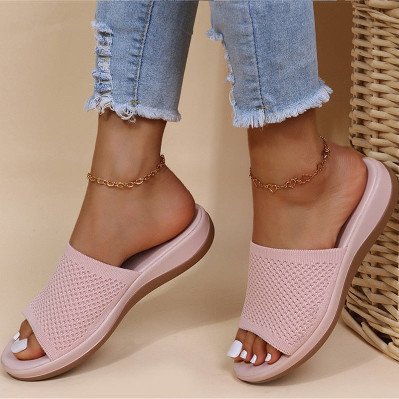 Damen Orthopädische Slipper Bequeme und Atmungsaktive Sommer Damen Slipper