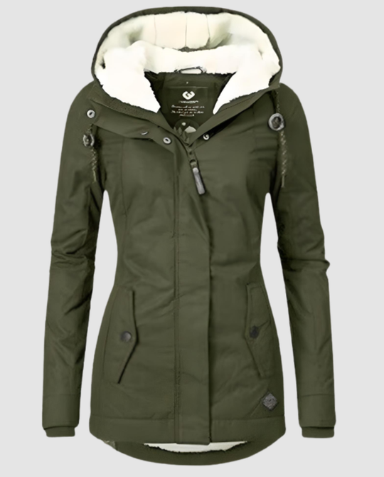 Lange Gefütterte Winterjacke Damen | Shop Nory