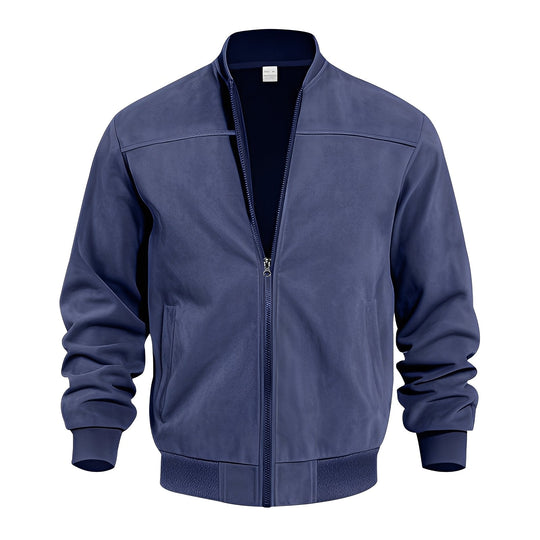 Klassische, stilvolle Wildlederjacke für Männer