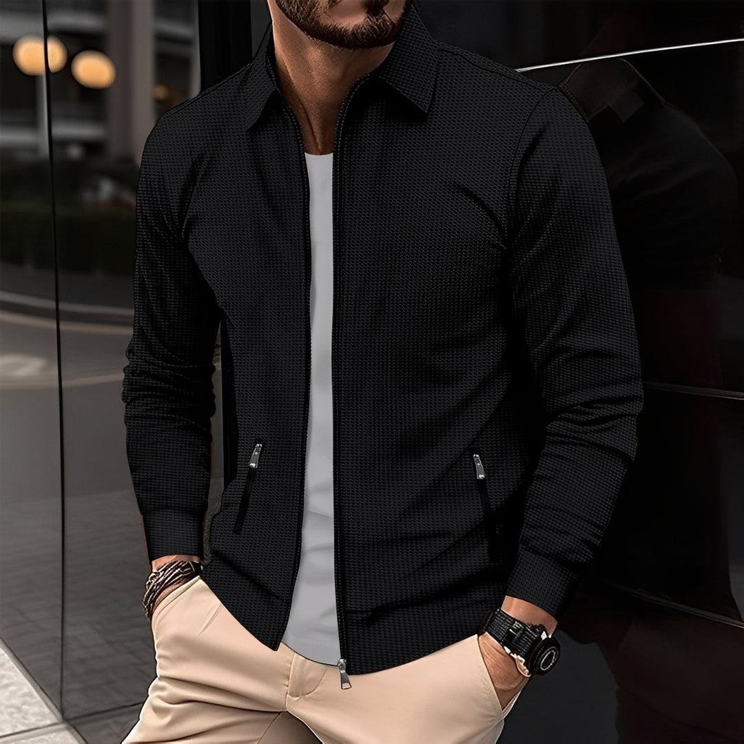 Moderne Jacke mit Reißverschlusstaschen für Herren