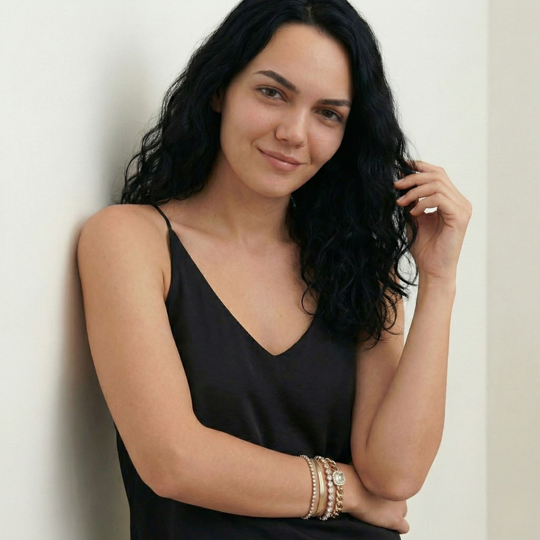 Damen Armband Set mit Gliederkette und Strassdetails | Shop Nory