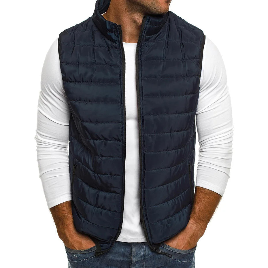 Elegante gesteppte Weste für Herren