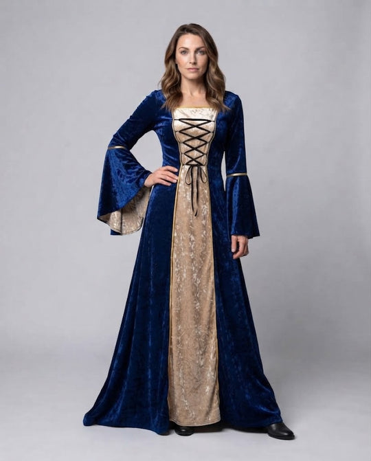 Damen elegantes historisches Kleid mit fließenden Ärmeln Shop Nory