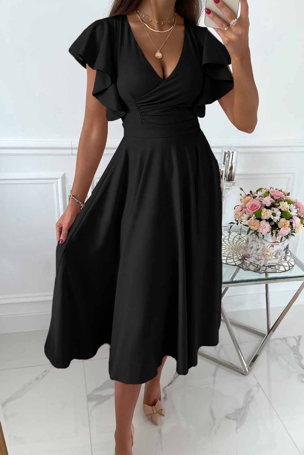 Elegantes Damen Freizeitkleid