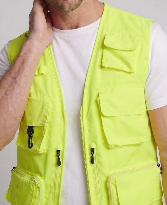 Herren multifunktionale Outdoor-Utility‑Weste mit zahlreichen Taschen und Netzfutter Shop Nory