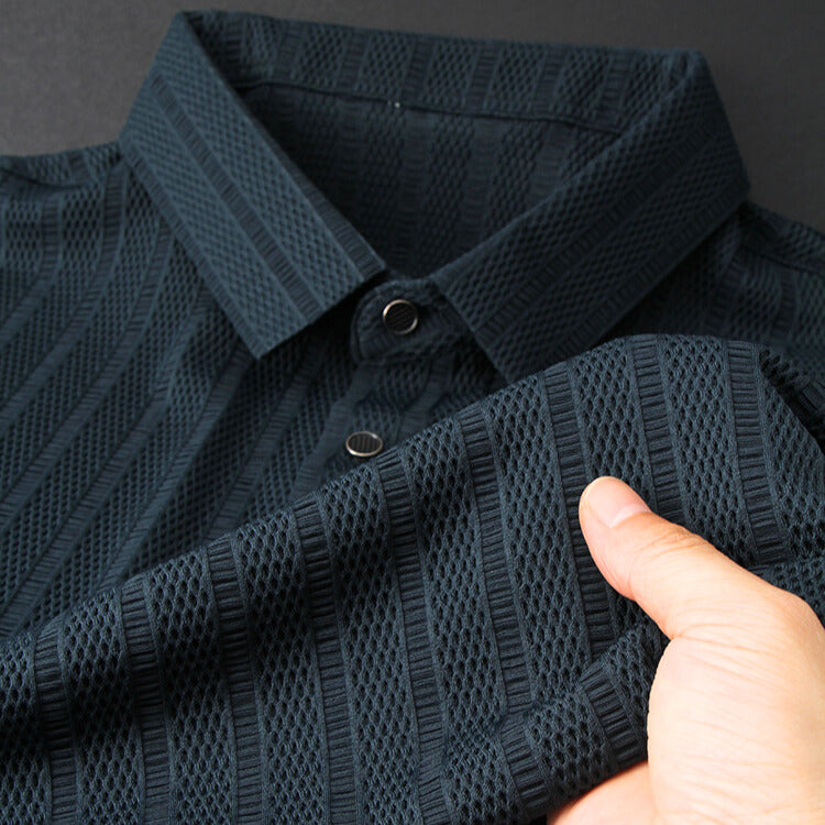 Herren Poloshirt Aus Seide