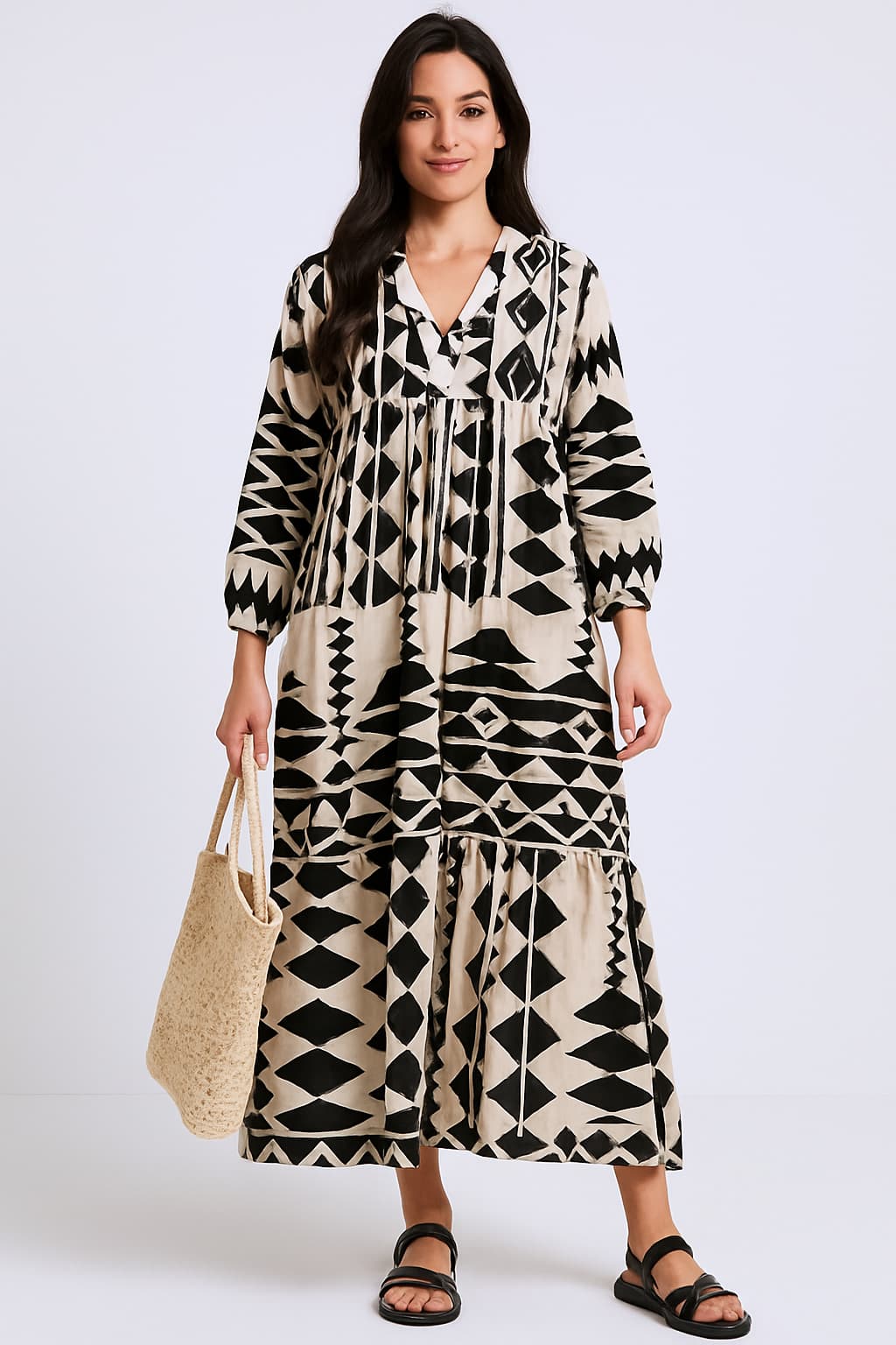 Bedrucktes Hemdkleid