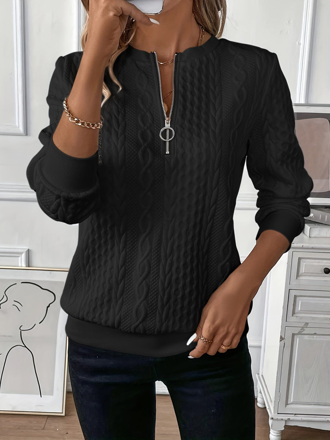 Stilvoller Strickpullover für Frauen