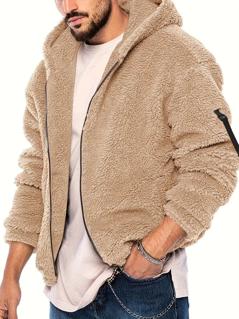 Teddyjacke mit Reißverschluss für Männer
