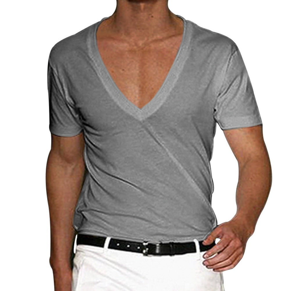 Slim Fit T-Shirt mit V-Ausschnitt