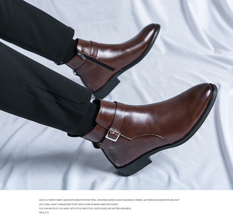 Klassische Leder Herrenstiefel
