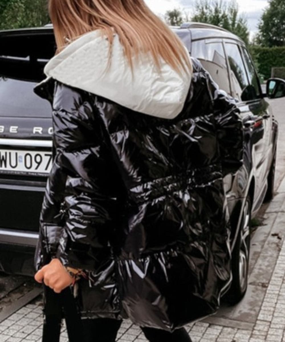 Steppjacke - Wasserdicht und Winddicht - Gepolstert mit Kapuze - Reißverschluss und Knöpfe