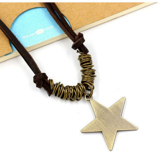 Böhmische Halskette Mit Sternanhänger | Shop Nory