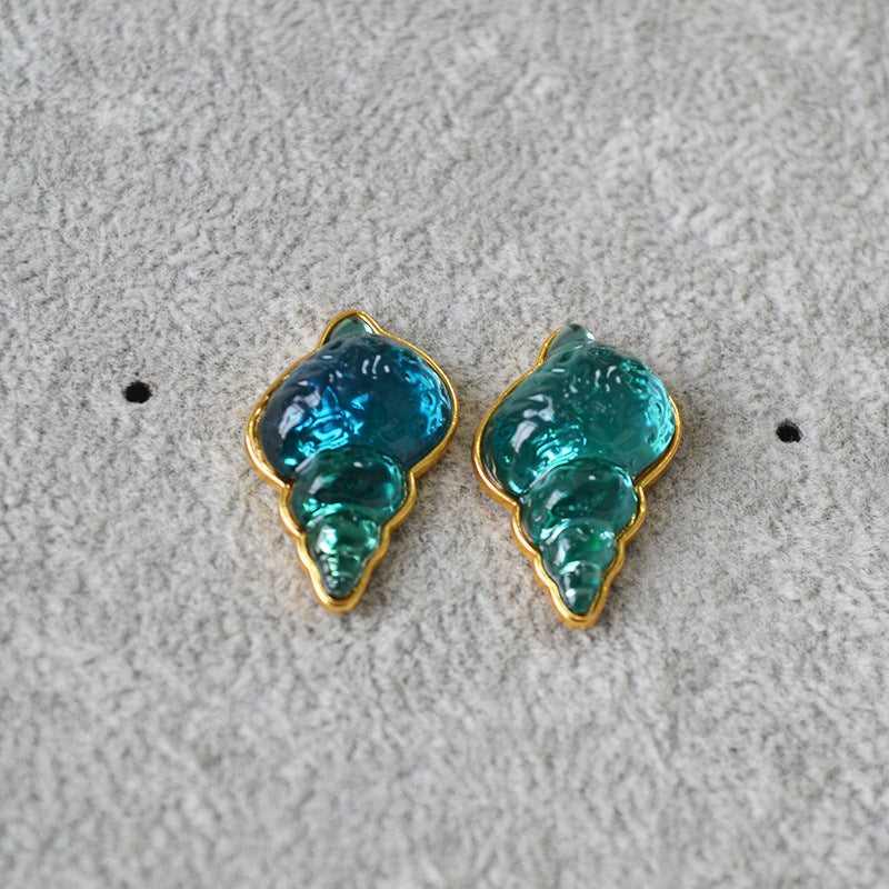 Meerblaue Muschel Ohrringe – Marina | Shop Nory
