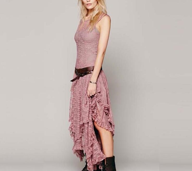 Damen Festliches Kleid mit voluminösem Rock und raffinierten Rüschendetails Shopnory