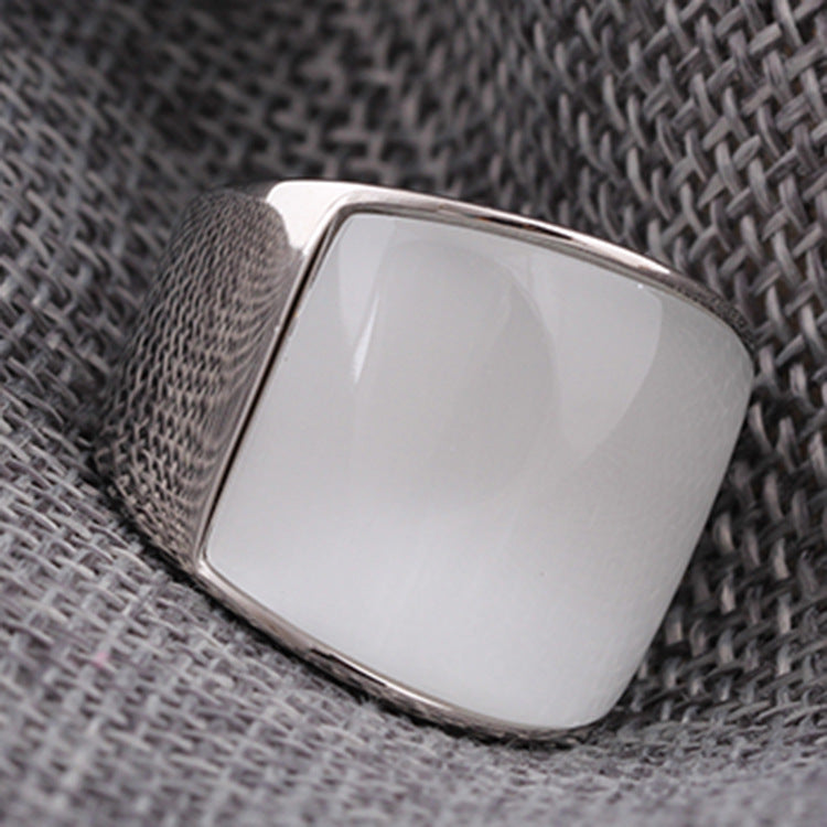 Damen Edelstahlring mit schlichtem, modernem Design Shop Nory