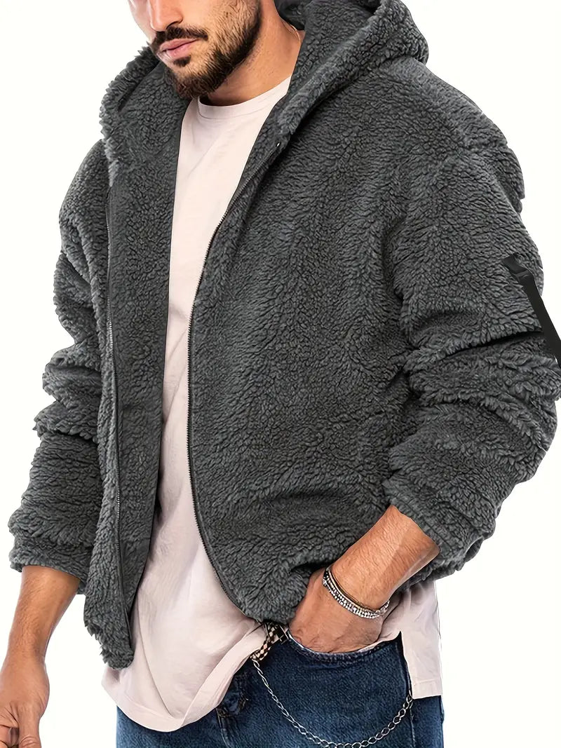 Teddyjacke mit Reißverschluss für Männer