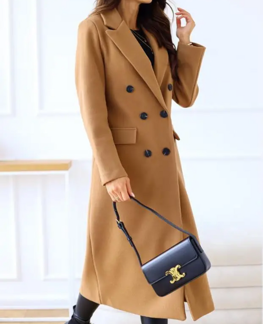 Lange Elegante Taillierte Trenchcoat Für Damen | Perfekt Für Herbst Und Winter