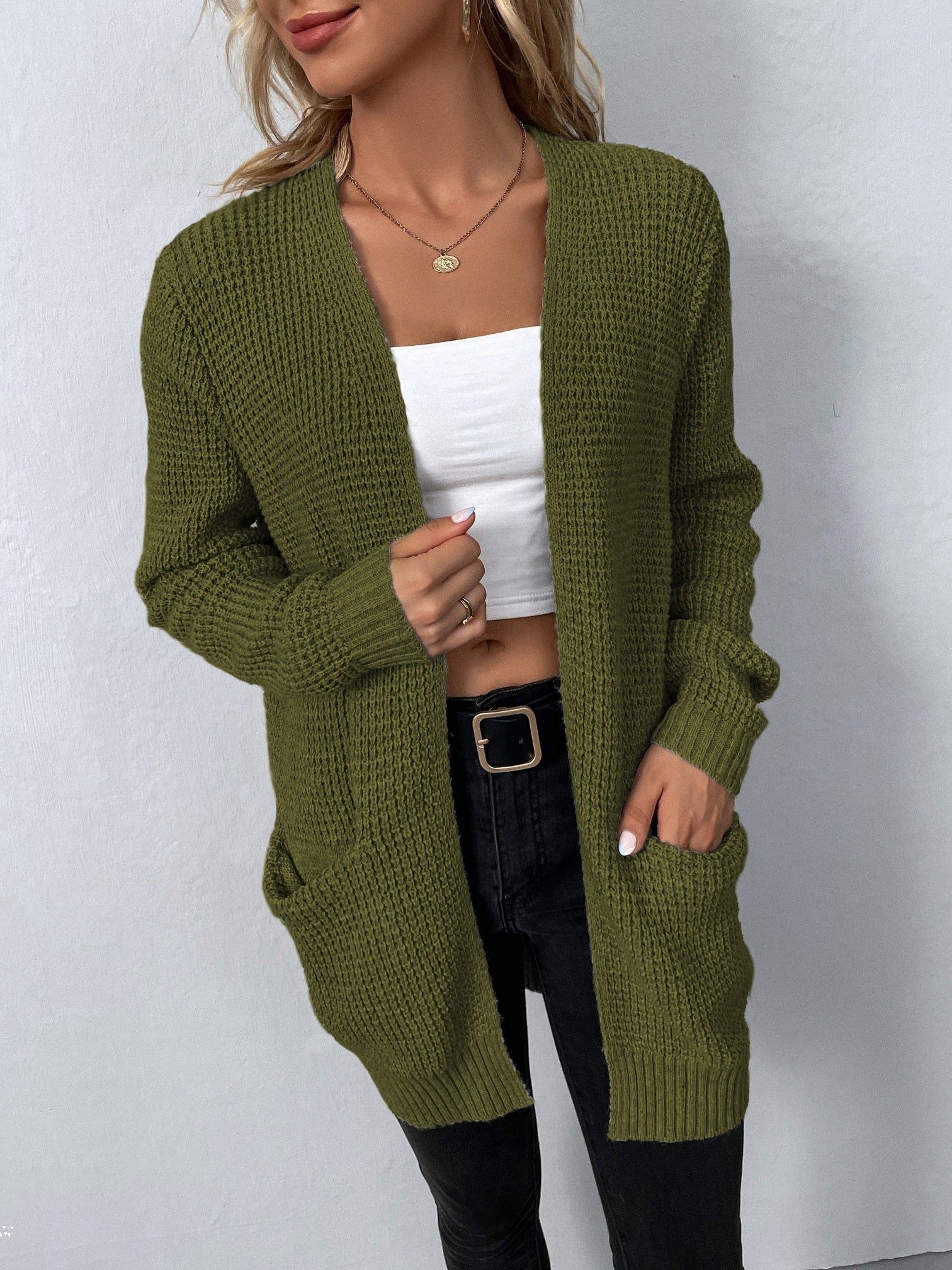 Strickjacke Aus Weicher Wolle