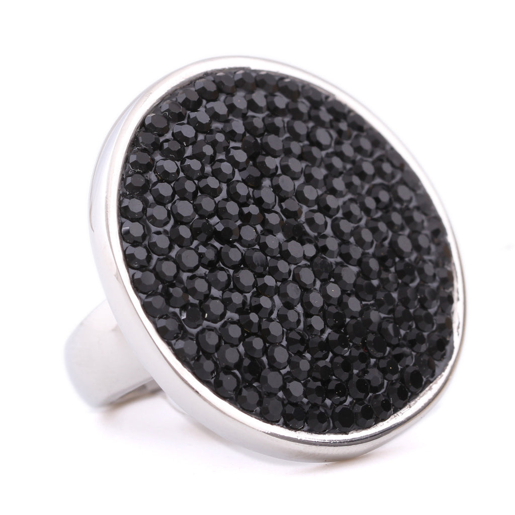 Damen Ring mit funkelndem Kristalltropfen und hochwertigem Edelstahl Shop Nory