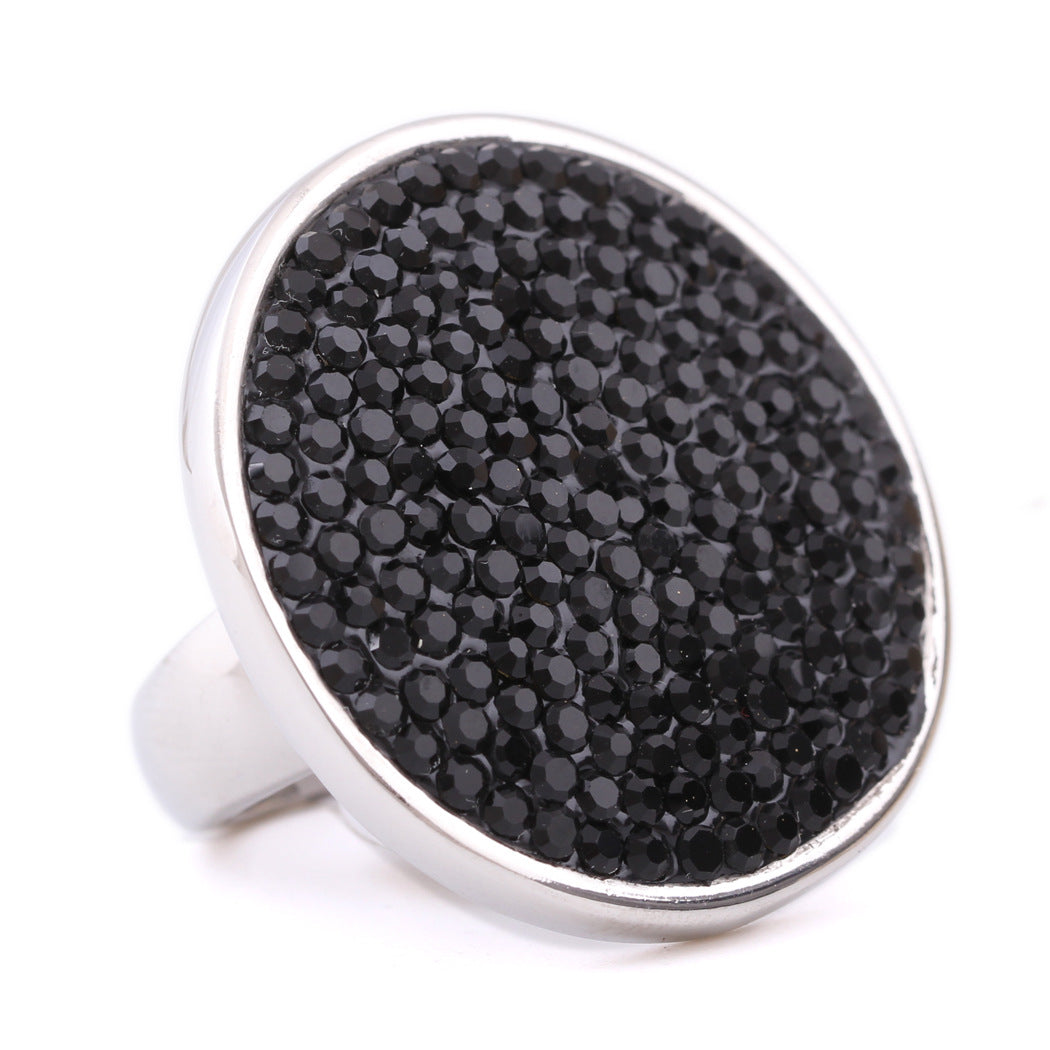 Damen Ring mit funkelndem Kristalltropfen und hochwertigem Edelstahl Shop Nory