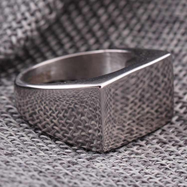 Herren Siegelring mit modernem, geometrischem Design Shop Nory