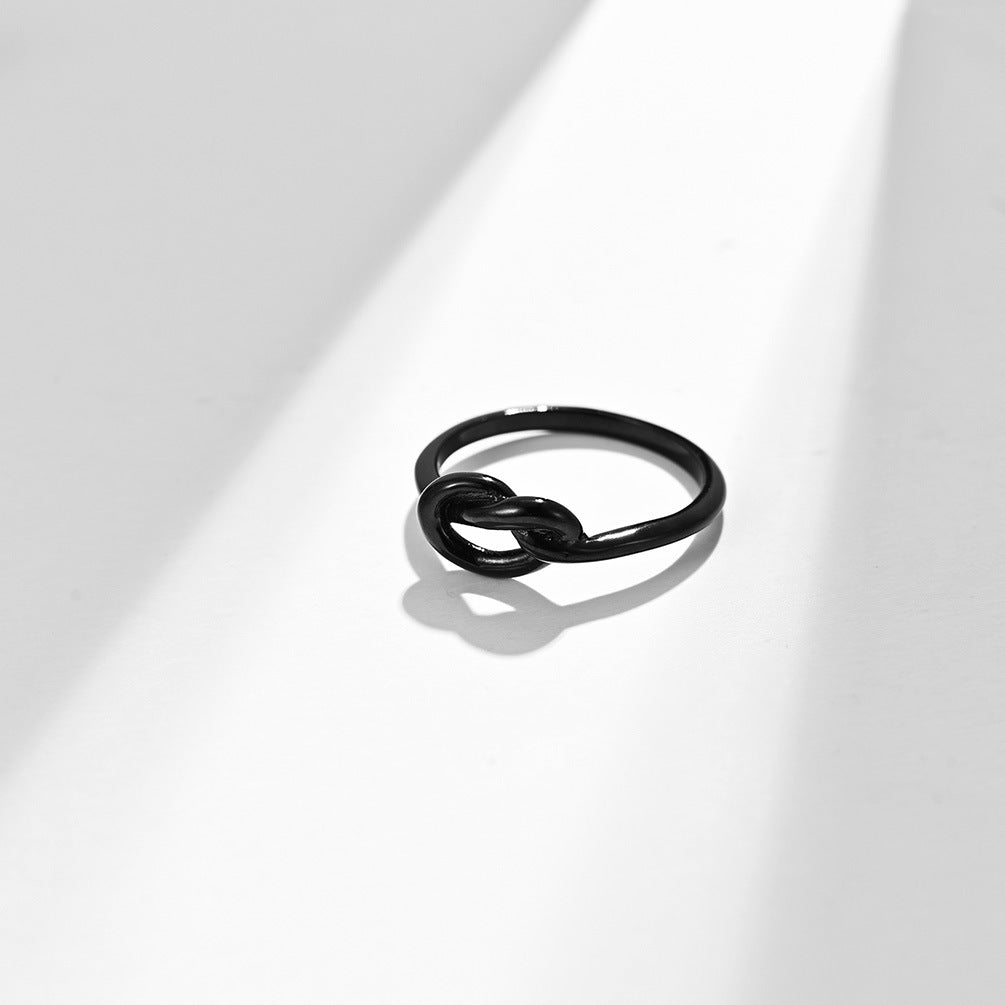 Minimalistisch aber eleganter geknoteter Herzschwanzring *perfektes Geschenk* / *4 Farben* | Shop Nory