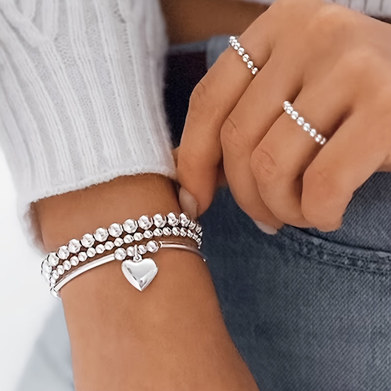 Herz Perlenarmband | Shop Nory