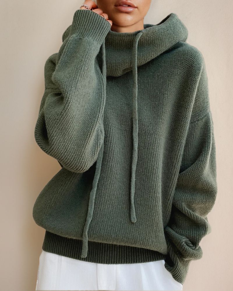 Merino Wol Trollenhals-Pullover