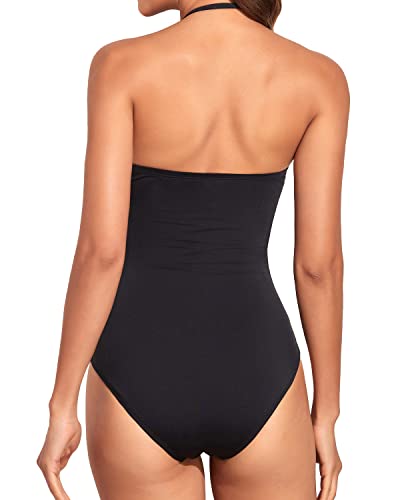 Bauchkontrolle Einteiler Bikinis Strapless Badeanzüge für Frauen