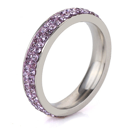 Damen Ring mit funkelnden Kristallakzenten Shop Nory