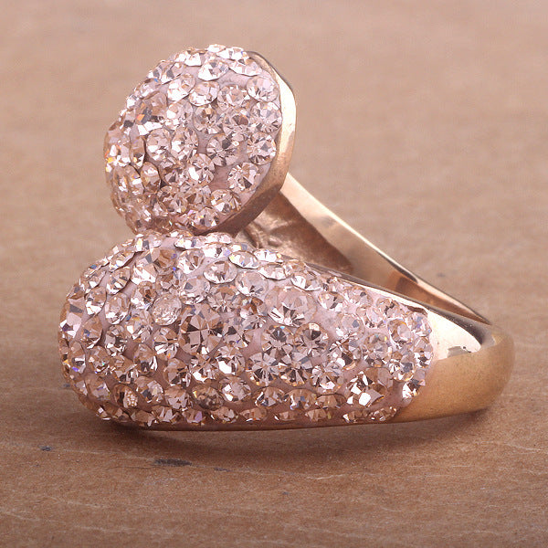 Damen Ring mit elegantem Crystal-Design Shop Nory