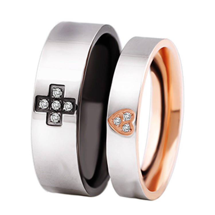 Damen Ring mit Herzmotiv und funkelnden Zirkonia Shop Nory