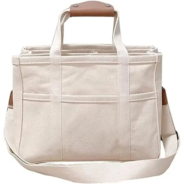 Canvas-Tasche mit Mehrfachfächern