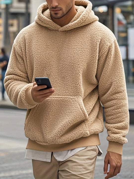 Weiche Fleece-hoodie Polyester Komfort und Stil