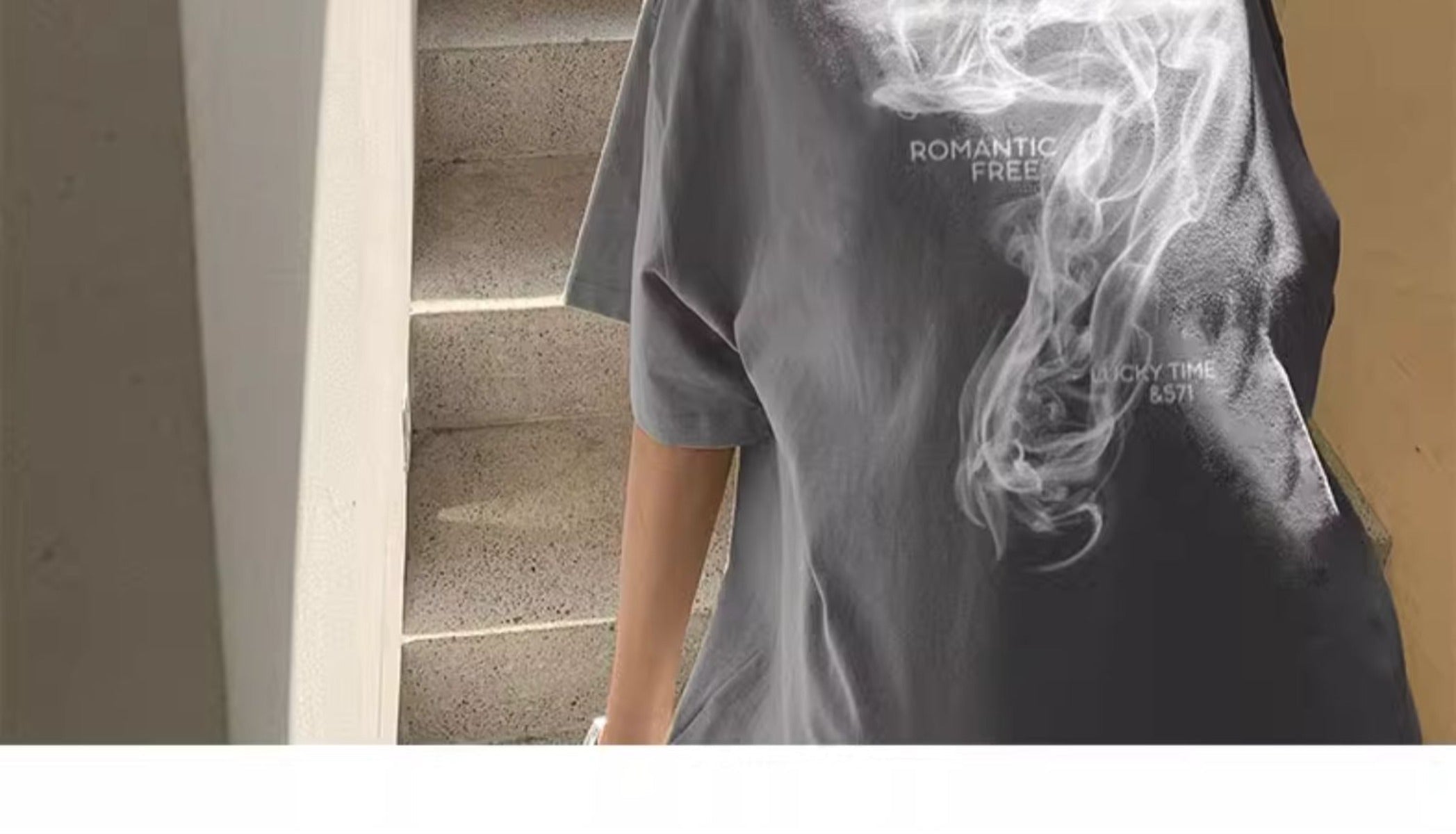 Lockeres T-Shirt in Übergröße für Männer