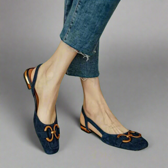 Elegante Orthopädische Sandalen mit Blockabsatz