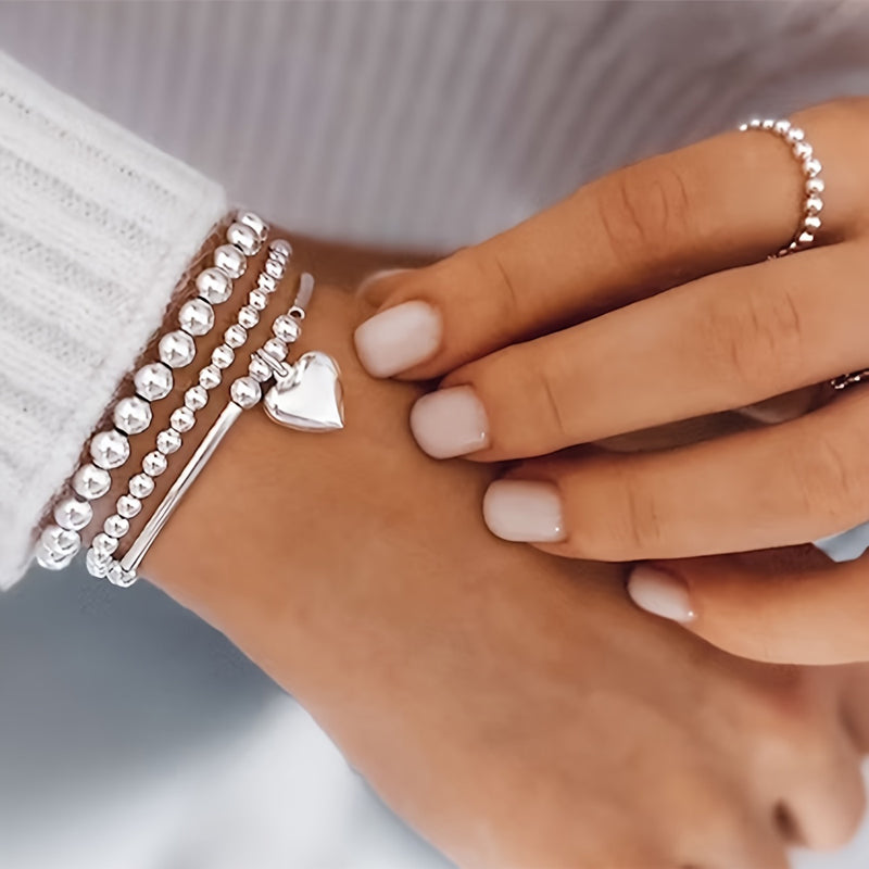 Herz Perlenarmband | Shop Nory